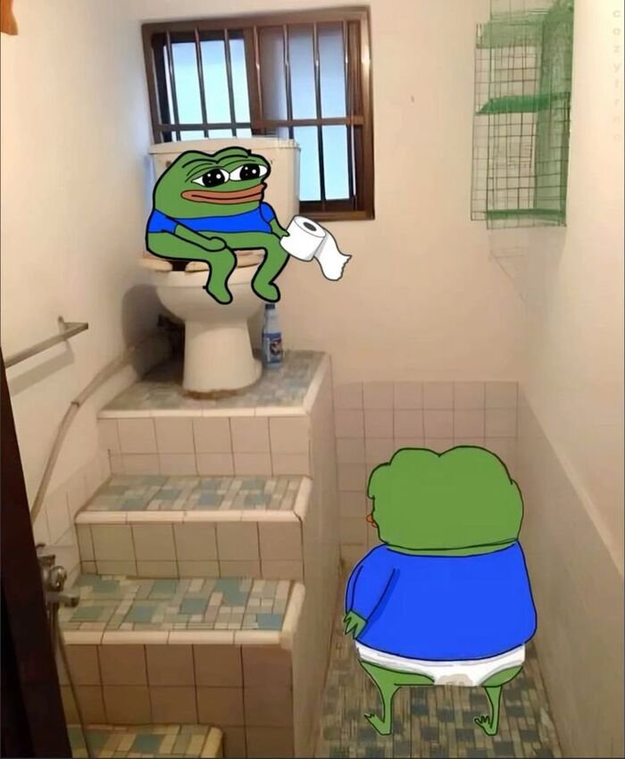 meme ếch thất thần