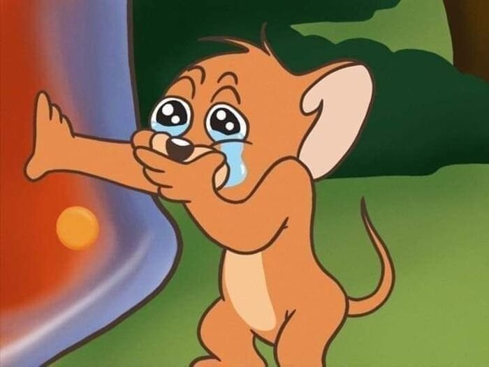 meme jerry nhìn vô định