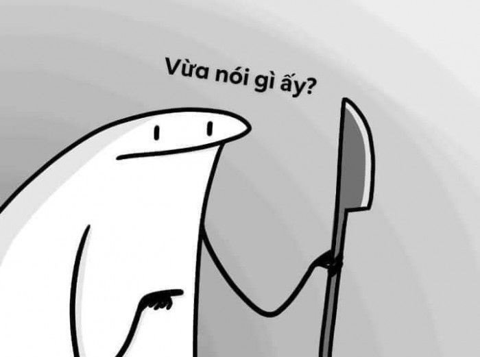 ảnh meme cầm dao hài khóc