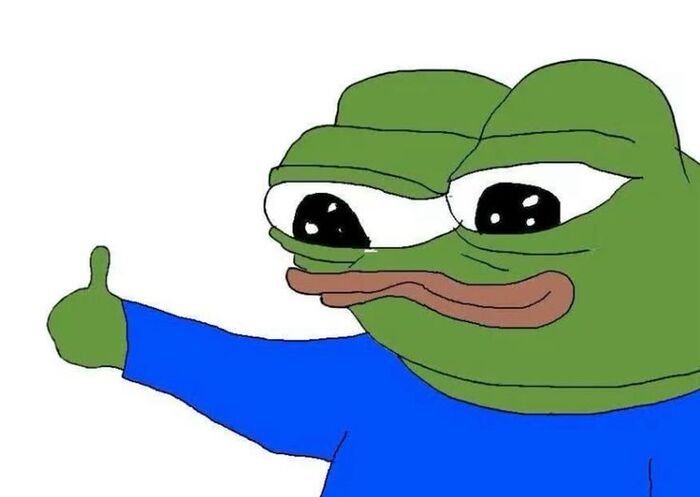 ảnh meme con ếch like