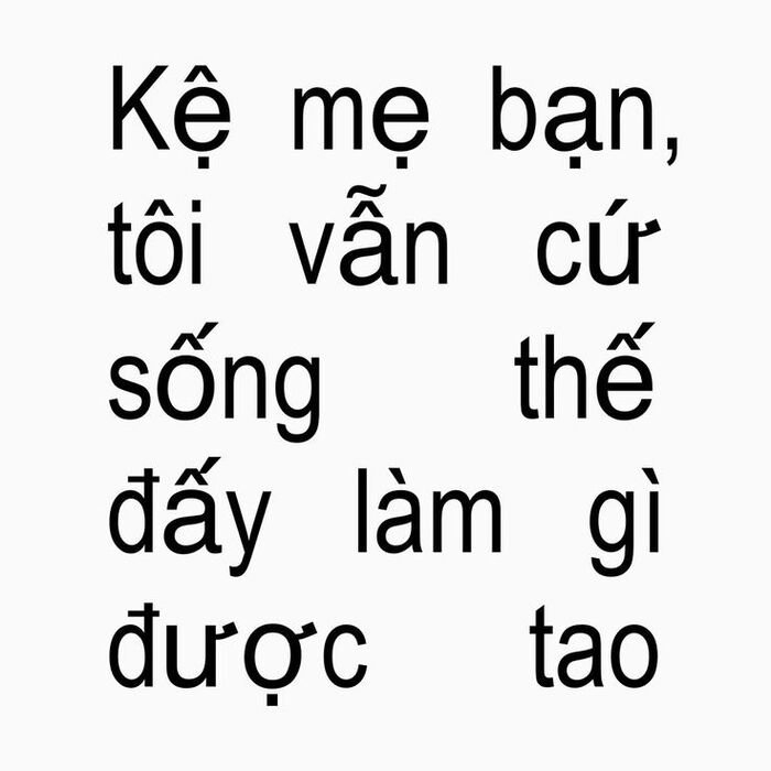 ảnh meme font nhiều chữ