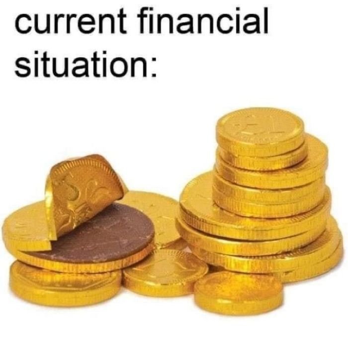 ảnh meme hết tiền ảo