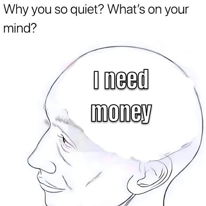 ảnh meme hết tiền hài nhất