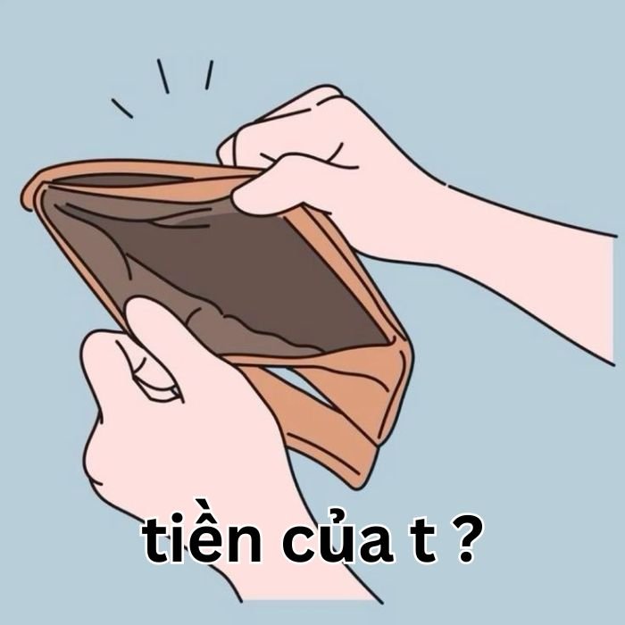 ảnh meme hết tiền vẽ