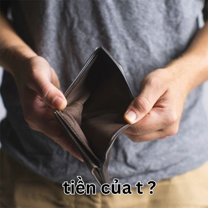 ảnh meme hết tiền