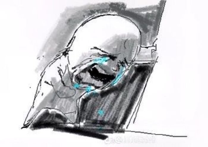 ảnh meme mệt mỏi vẽ