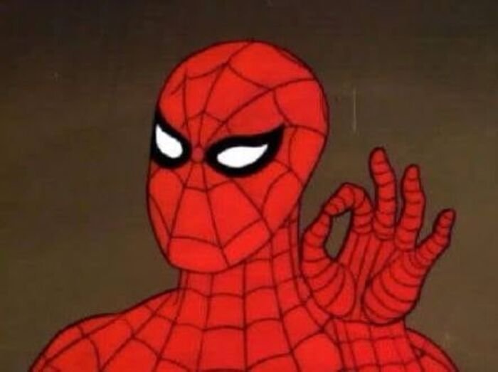 ảnh meme người nhện ok