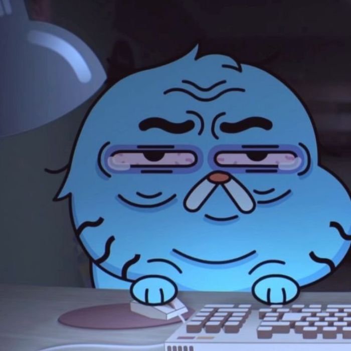 ảnh meme sợ hãi gumball