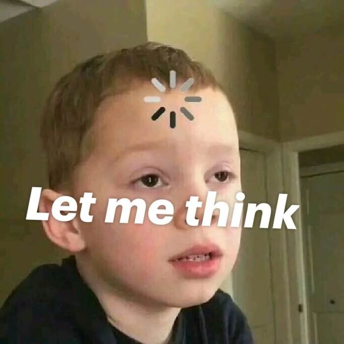ảnh meme suy nghĩ em bé