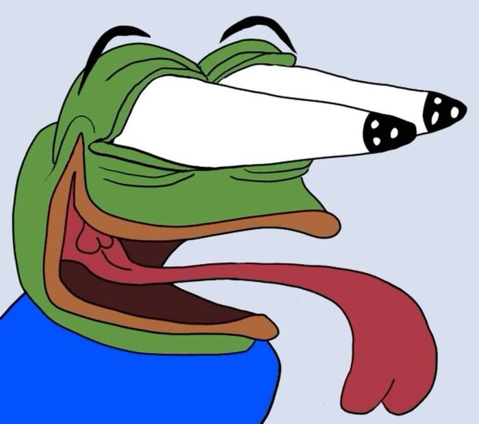 meme con ếch trố mắt