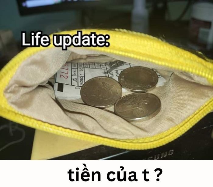 meme hết tiền chế