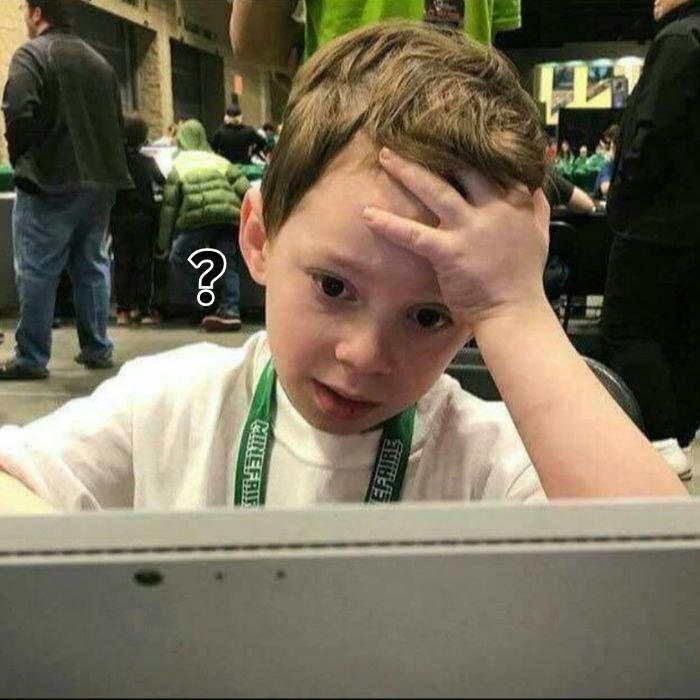 meme hỏi chấm bé hài