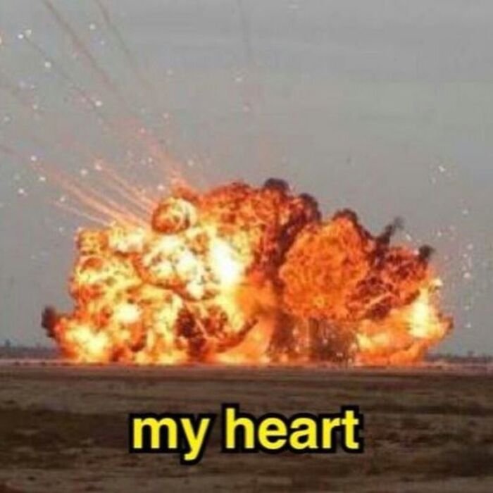 meme tình yêu nổ