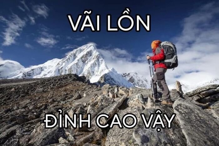 meme việt nam đỉnh núi